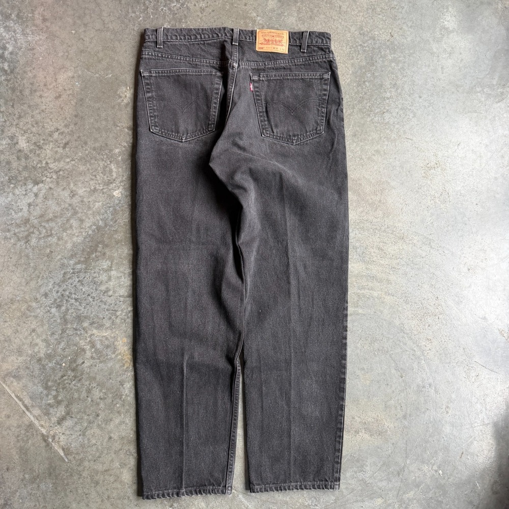 Vintage 90s Levi's Jeans Mens Sz 36x33 Black 550 Relaxed Fit Jeans 97' USA Made